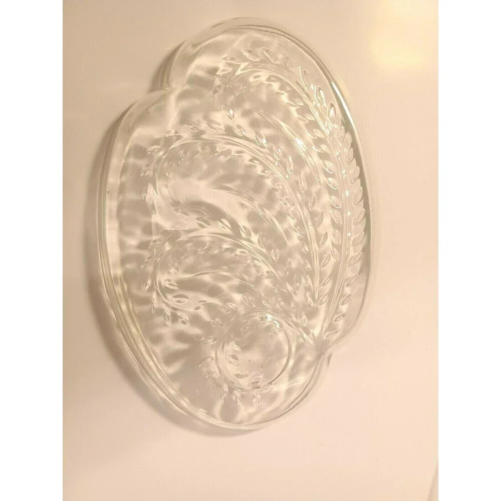 Vintage 1950's Federal Glass Company Snack Tray Set of 3